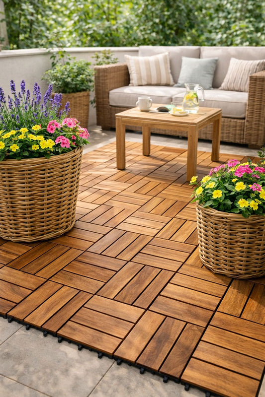 Sistem modular pentru reamenajare rapida balcon&terasa-montaj fara unelte Simpu Acasa