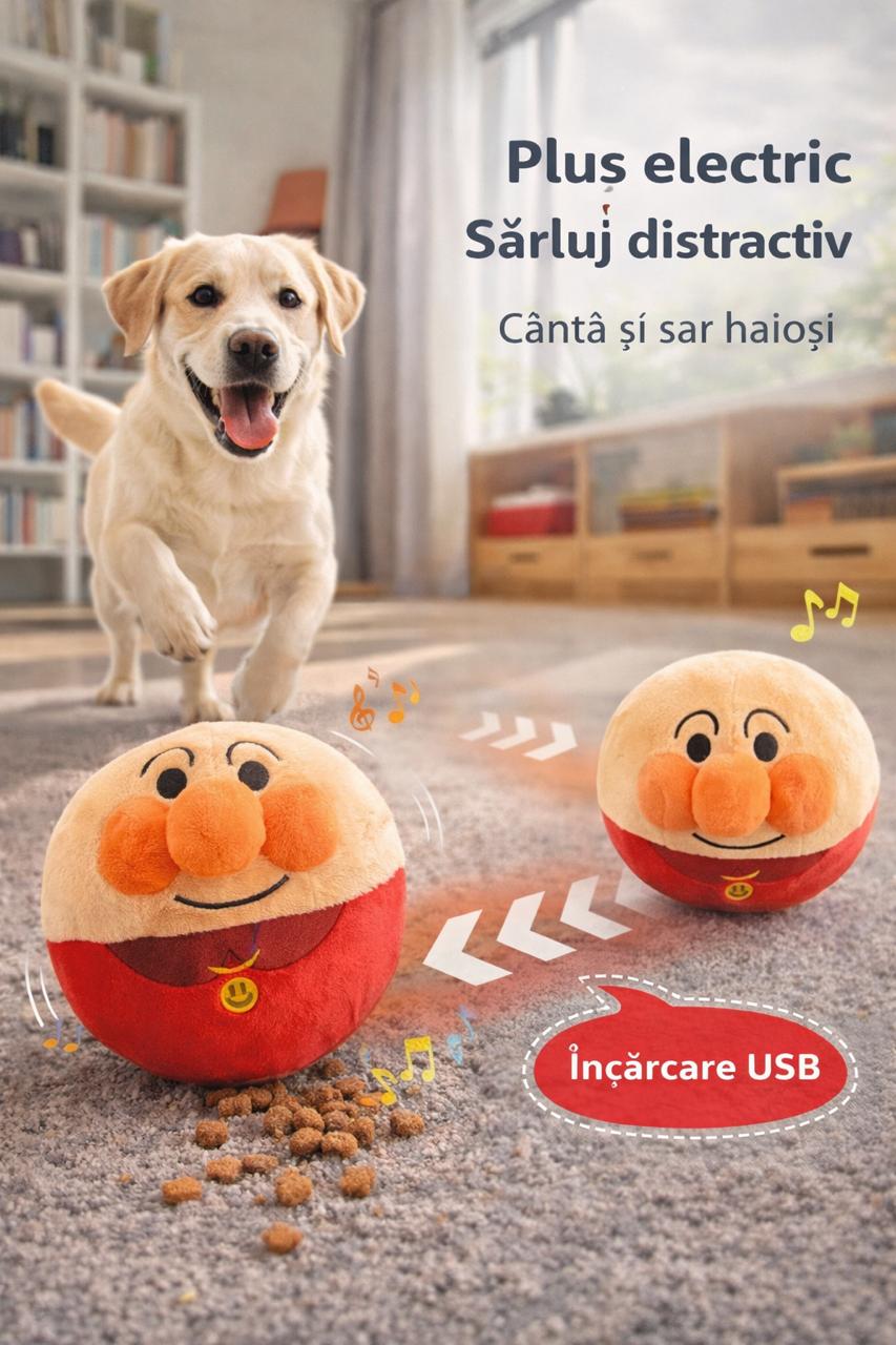 Minge Interactivă pentru Câini – Jucărie Electrică cu Puzzle care Stimulează Inteligența Simpu Acasa