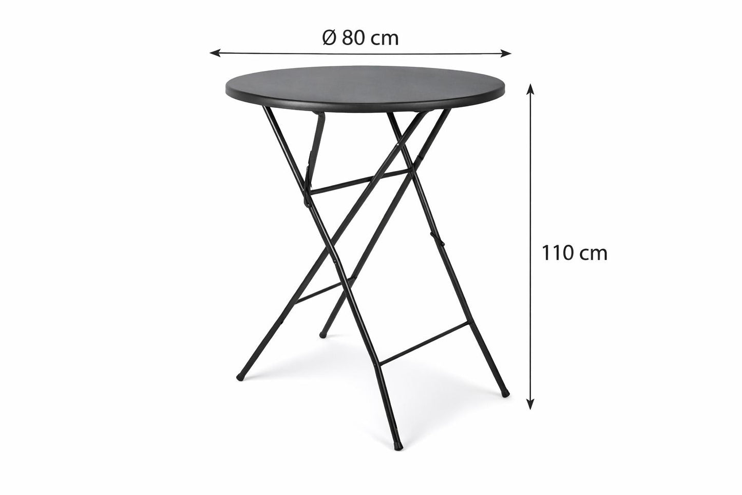 Masă de cocktail pliabilă – Ø 80 x 110 cm Simpu Acasa