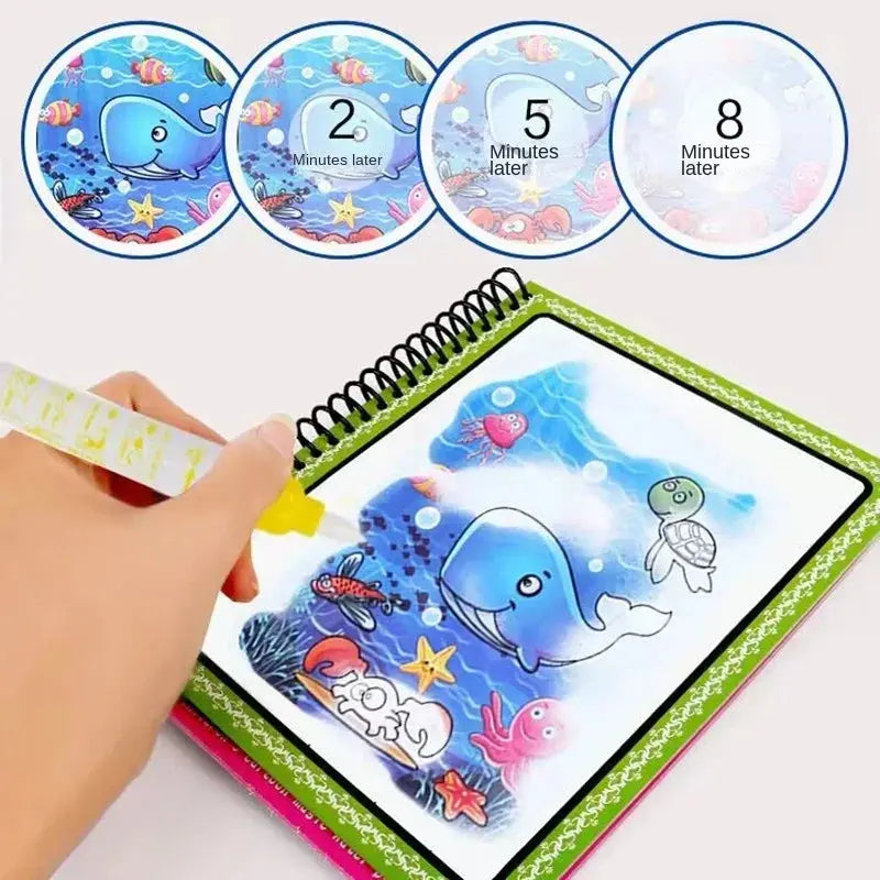 Carte Magica de colorat cu Apa -reutilizabila 2-4ani ,mai multe modele Simpu Acasa