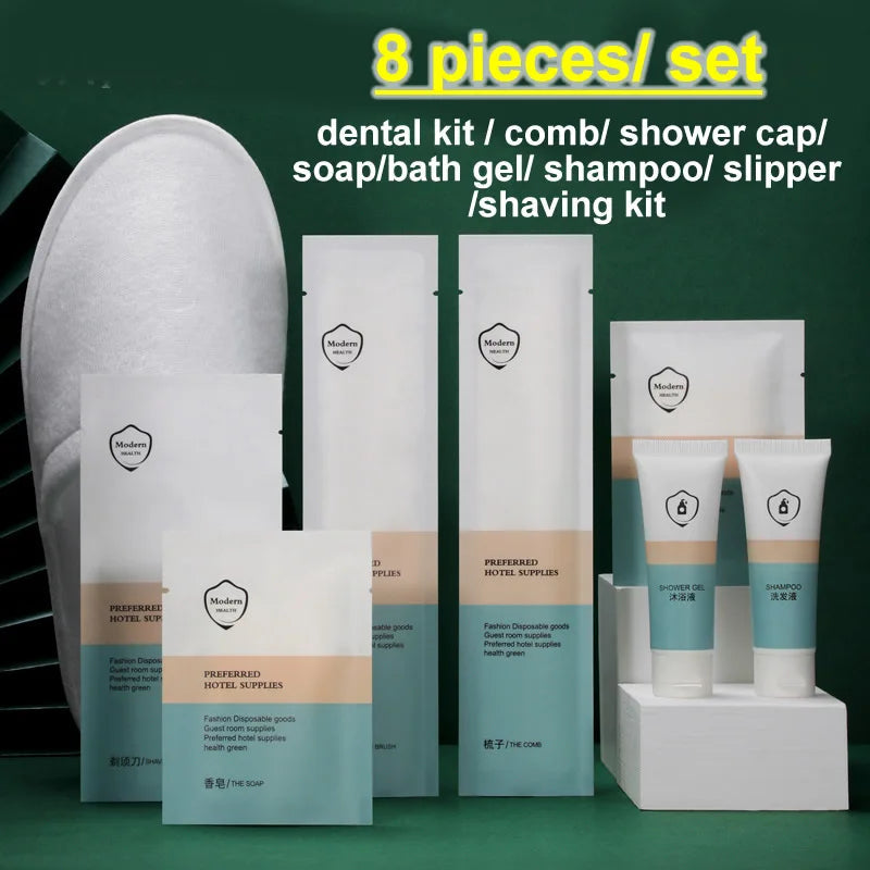 Kit Dentar Hotel 10 Seturi - Periuță, Pastă Dinți, Aparat Ras - Călătorii Simpu Acasa