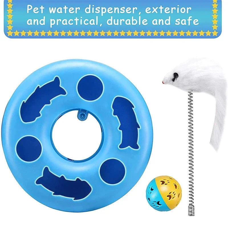 Jucărie Interactivă pentru Pisici – Traseu cu Bile, Minge cu Clopoțel și Șoarece Teaser Anti-Plictiseală Simpu Acasa