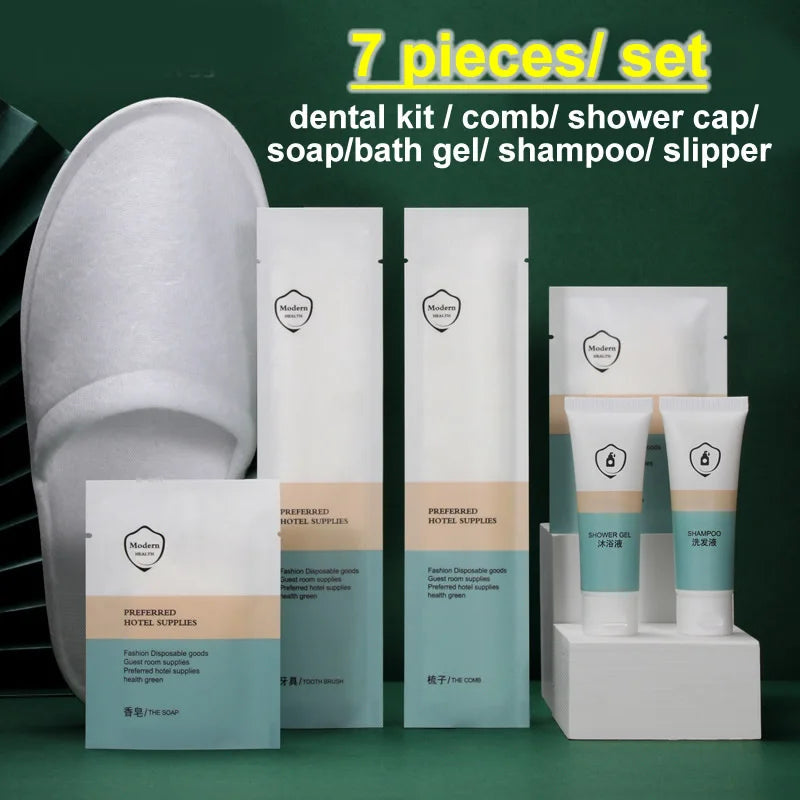 Kit Dentar Hotel 10 Seturi - Periuță, Pastă Dinți, Aparat Ras - Călătorii Simpu Acasa