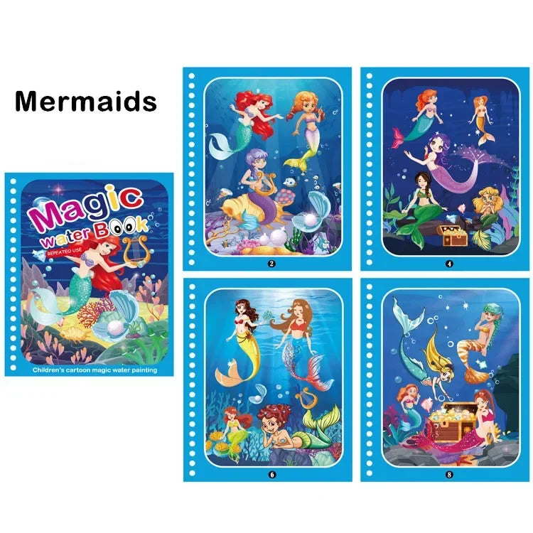 Carte Magica de colorat cu Apa -reutilizabila 2-4ani ,mai multe modele Simpu Acasa