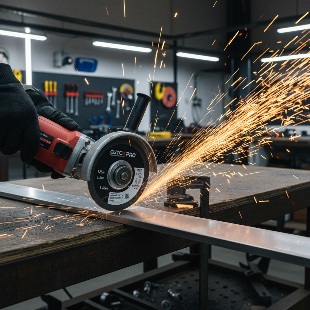 Disc abraziv în acțiune