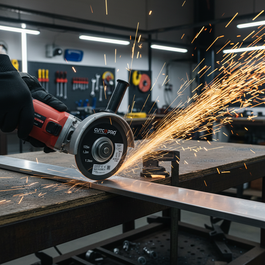 Disc abraziv în acțiune